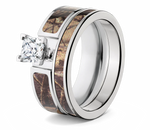 Realtree AP Camo Bridal Ring Set for Her 