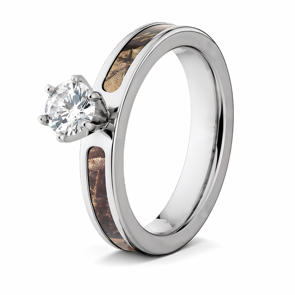 Realtree AP Camo Engagement Ring 4mm - 1/2Ct 