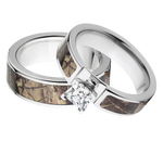 Realtree AP Camo Matching Ring Set for Him and Her 