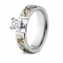 Realtree AP Snow Camo Engagement Ring 1CT - 6mm 