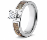 Realtree Max 4 Camo Engagement Ring - 1CT 6mm 