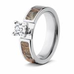 Realtree Max 4 Camo Engagement Ring - 1CT 6mm 