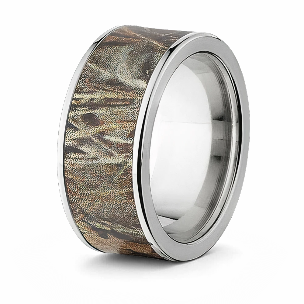 Realtree Max 4 Camo Ring - Titanium 10mm 