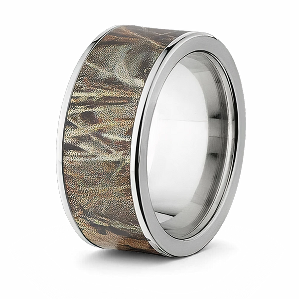 Realtree Max 4 Camo Ring - Titanium 10mm 