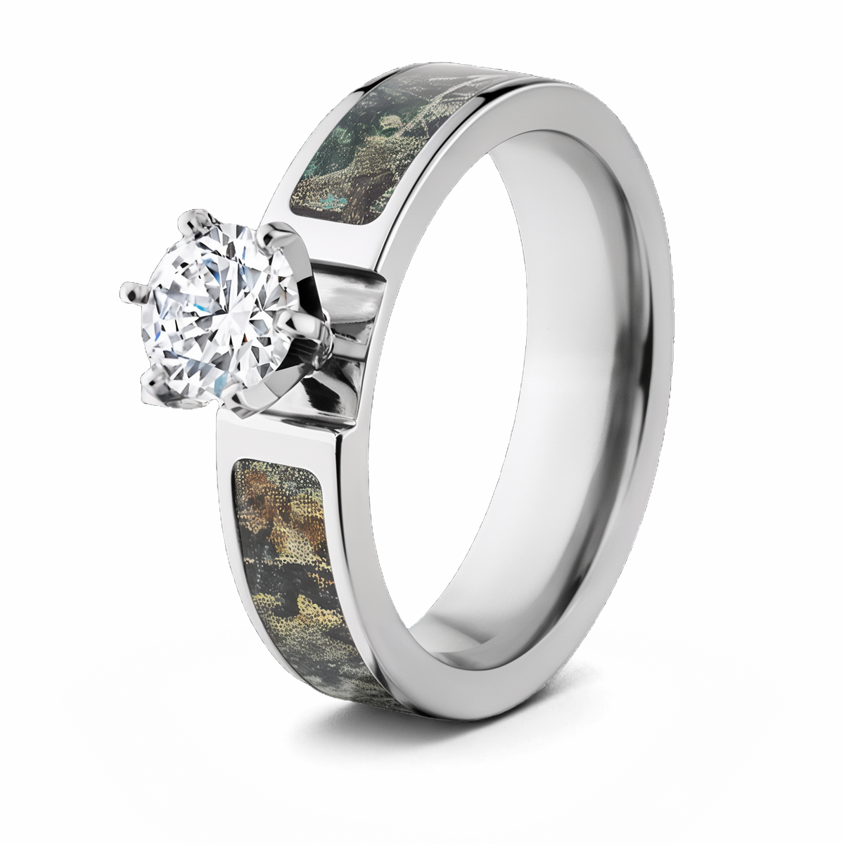 Realtree Timber Camo Engagement Ring - 6mm 1CT 