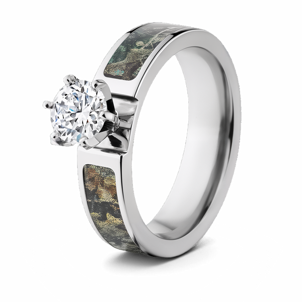 Realtree Timber Camo Engagement Ring - 6mm 1CT 