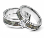 Realtree Timber Matching Camo Ring Set for Him and Her 