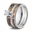 Realtree AP Camo Bridal Ring Set for Her 
