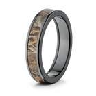 Realtree Max 4 Black Camo Ring - Pick Width 