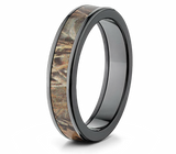 Realtree Max 4 Black Camo Ring - Pick Width 