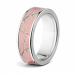 Realtree Pink Camo Wedding Ring - Titanium 7mm 