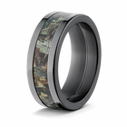 Realtree Timber Camo Ring in Black - Choose Width 