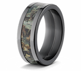 Realtree Timber Camo Ring in Black - Choose Width 