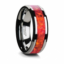 Red Opal Tungsten Ring 