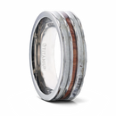 Ring with Three Inlays - Wood and Antler 