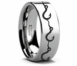 Fishing Hooks Ring - Tungsten 