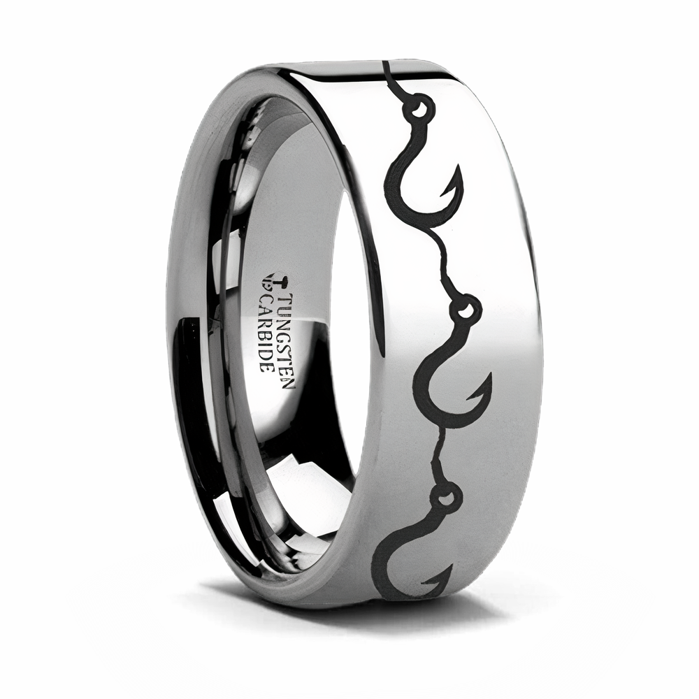 Fishing Hooks Ring - Tungsten 
