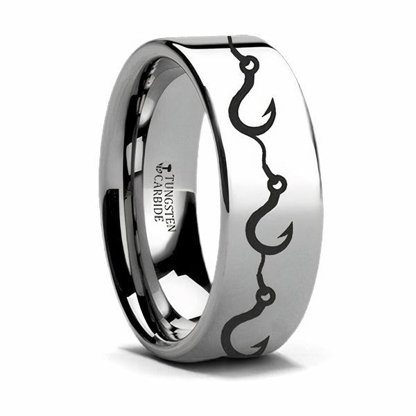 Fishing Hooks Ring - Tungsten 