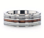 Ring with Three Inlays - Wood and Antler 