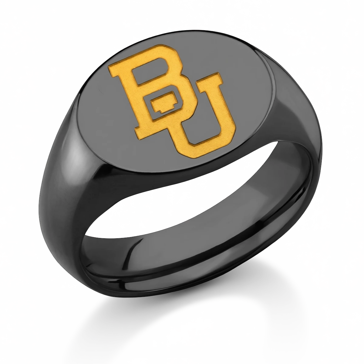 baylor black zirconium medium signet