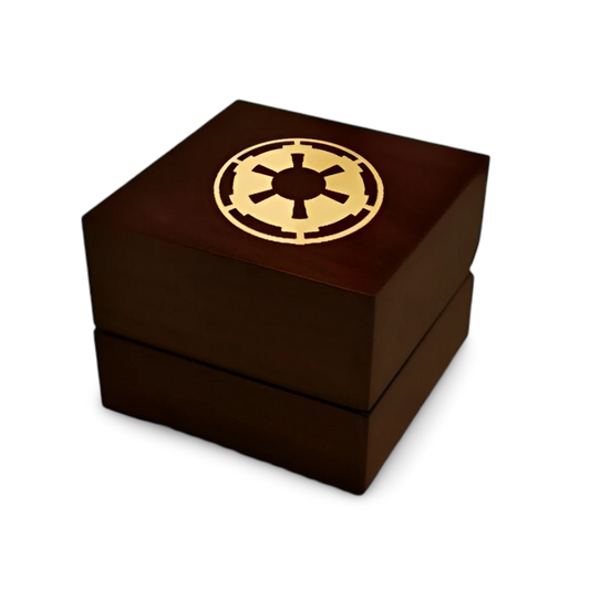 Star Wars Sith Imperial Star Symbol Wood Ring Box 