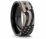 Tungsten Patriot Ring - 6mm to 10mm 