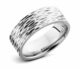 Tree Bark Ring - 8mm Cobalt Chrome 