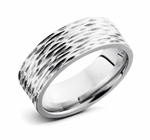 Tree Bark Ring - 8mm Cobalt Chrome 
