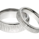 Tree Bark Set for Him and Her - 5mm & 8mm 