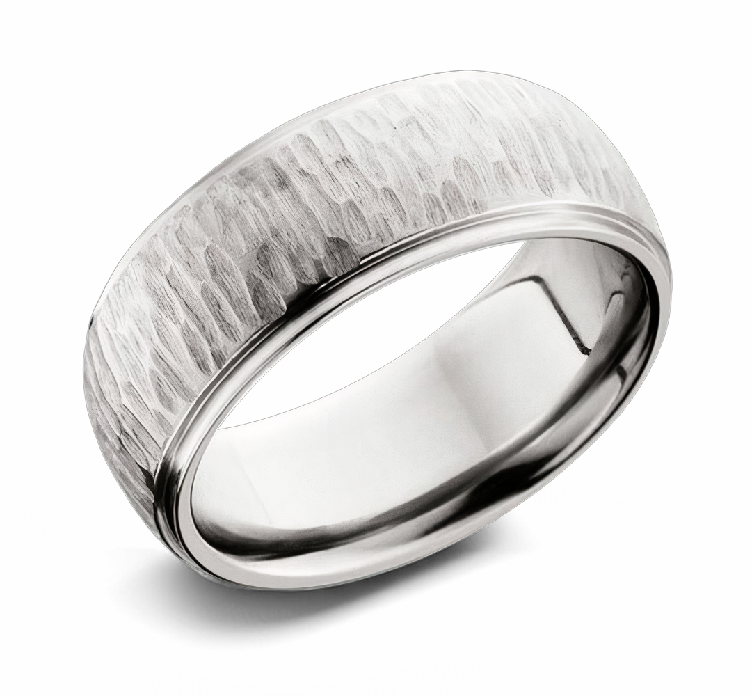 Tree Bark Band with Grooved Edges - 9mm 