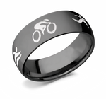 Triathlon Ring - Zirconium 8mm 