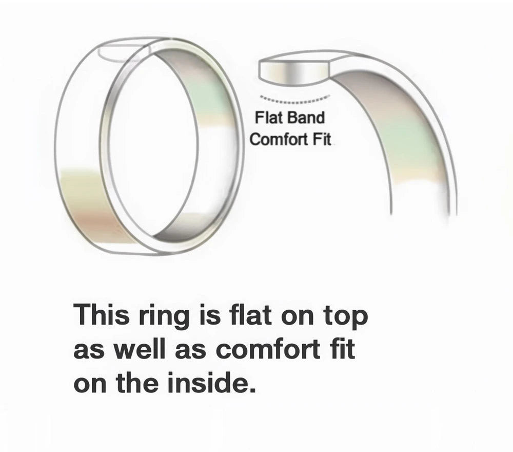 Tungsten & Black Ceramic Hybrid Ring with Steel Guitar String and Ebony Wood 