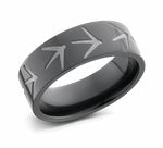 Turkey Track Ring Zirconium
