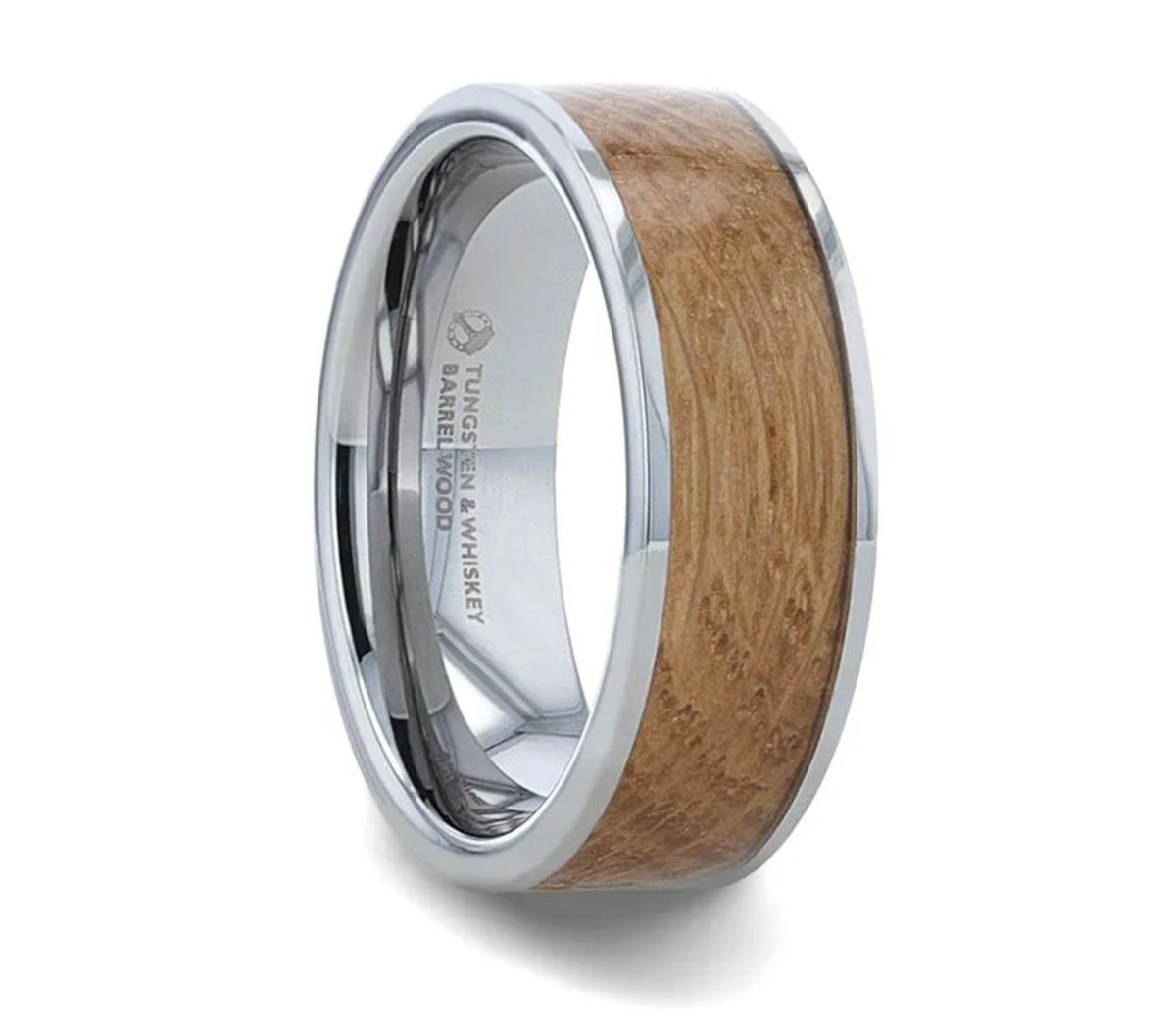 Whiskey Barrel Ring - Tungsten 8mm