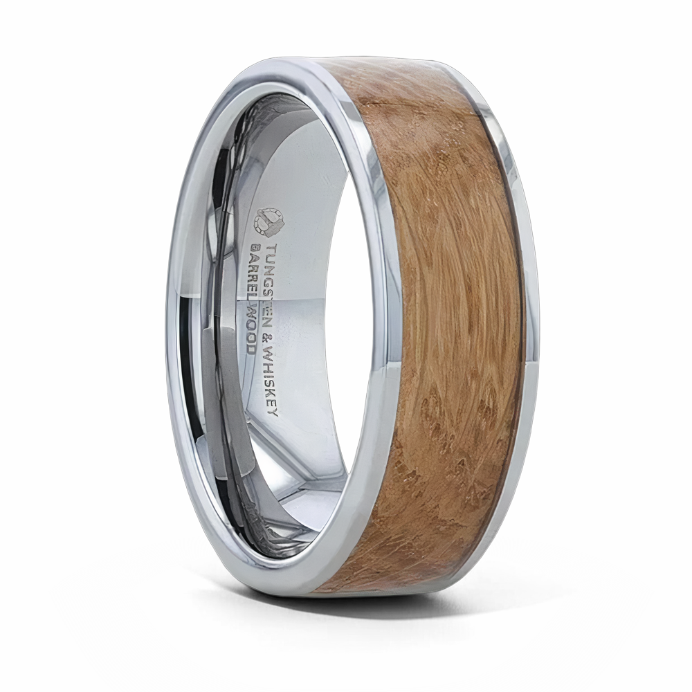 Whiskey Barrel Ring - Tungsten 8mm 