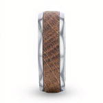 Whiskey Barrel Wedding Ring - Domed 
