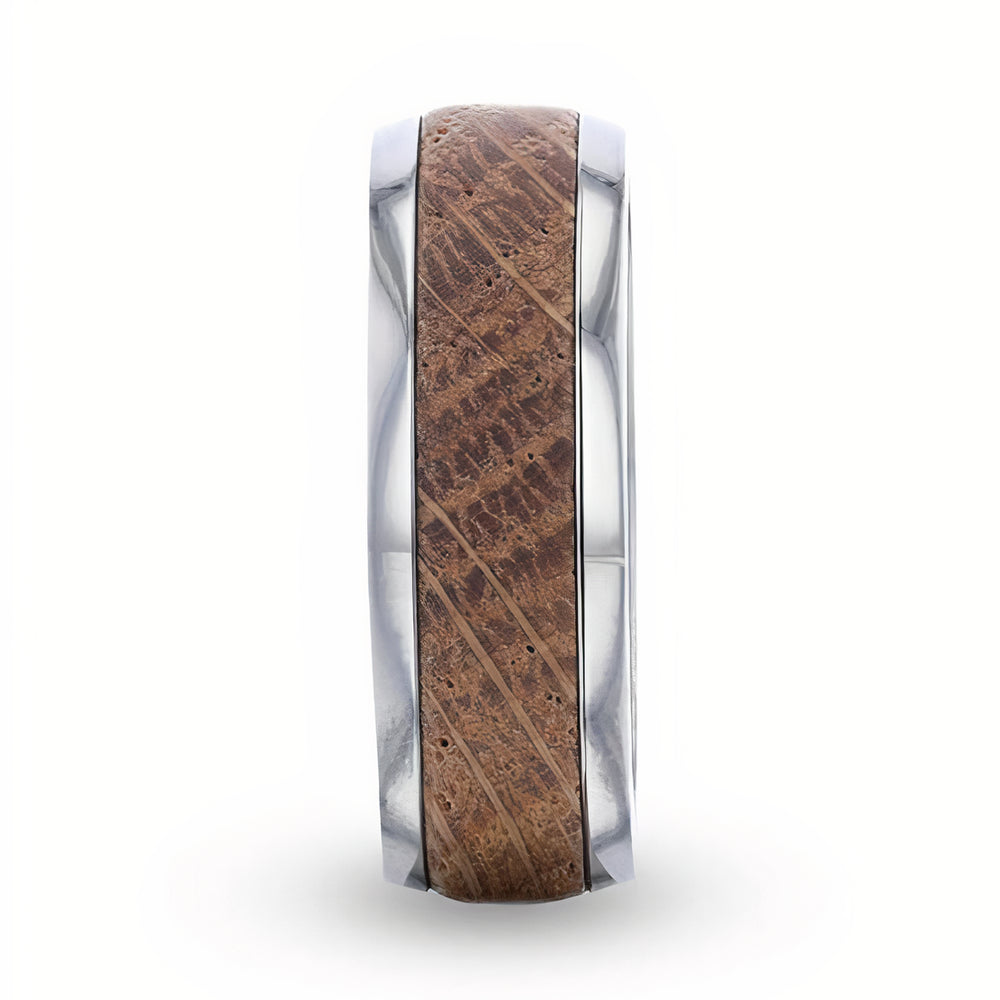 Whiskey Barrel Wedding Ring - Domed 