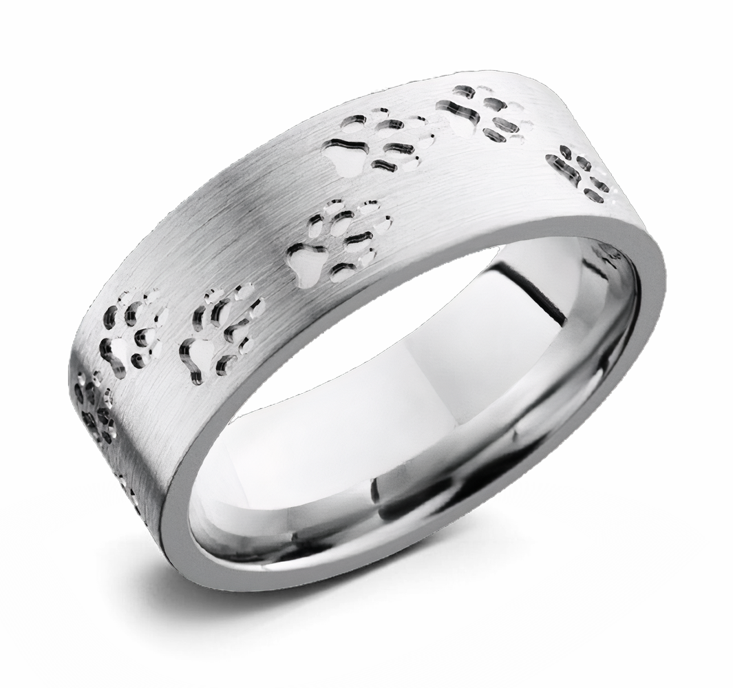 Wolf Tracks Ring - Cobalt 8mm - Camo Ever After