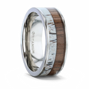 Deer Antler and Black Walnut Ring 