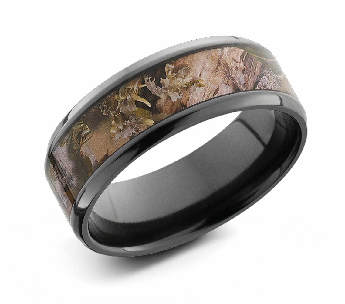 King's Mountain Camo Ring - Zirconium 8mm 
