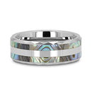 Abalone Shell Ring - Double Inlay 