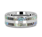 Abalone Shell Ring - Double Inlay 