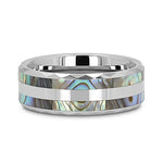 Abalone Shell Ring - Double Inlay 