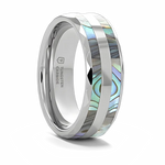 Abalone Shell Ring - Double Inlay 