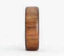 Koa Wood Ring with Carbon Fiber Sleeve