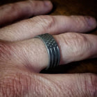 Patriotic Ring - American Flag Titanium 