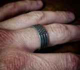 Patriotic Ring - American Flag Titanium 