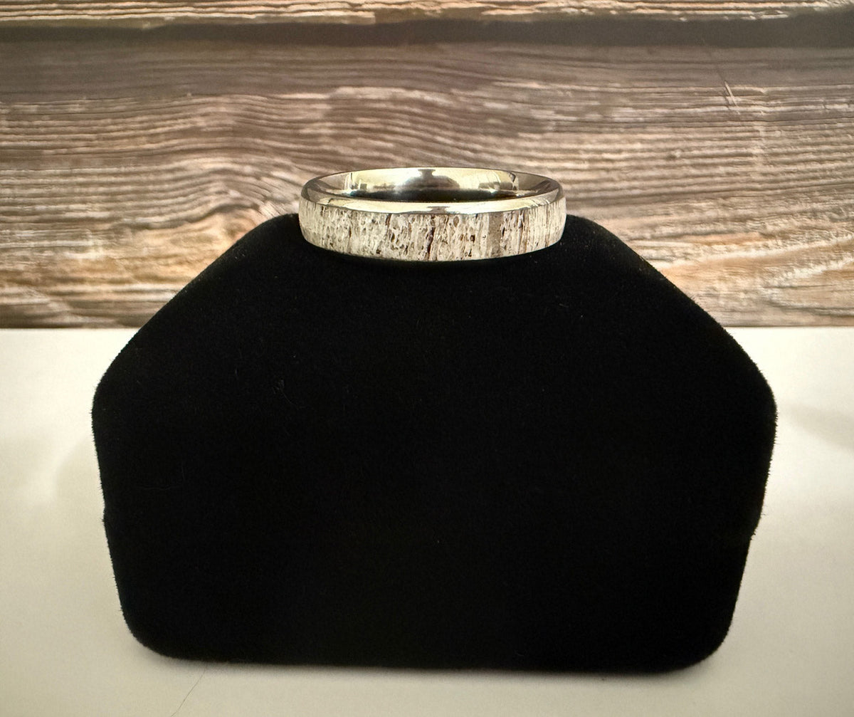 Antler Ring 6mm - SIZE 13.5 