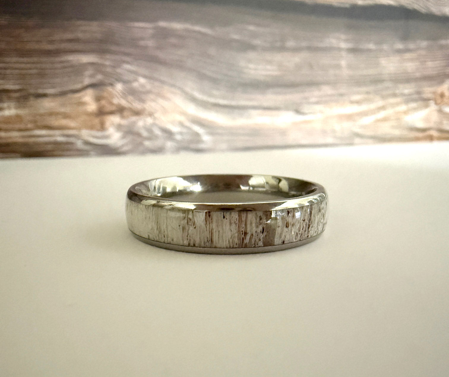 Antler Ring 6mm - SIZE 13.5