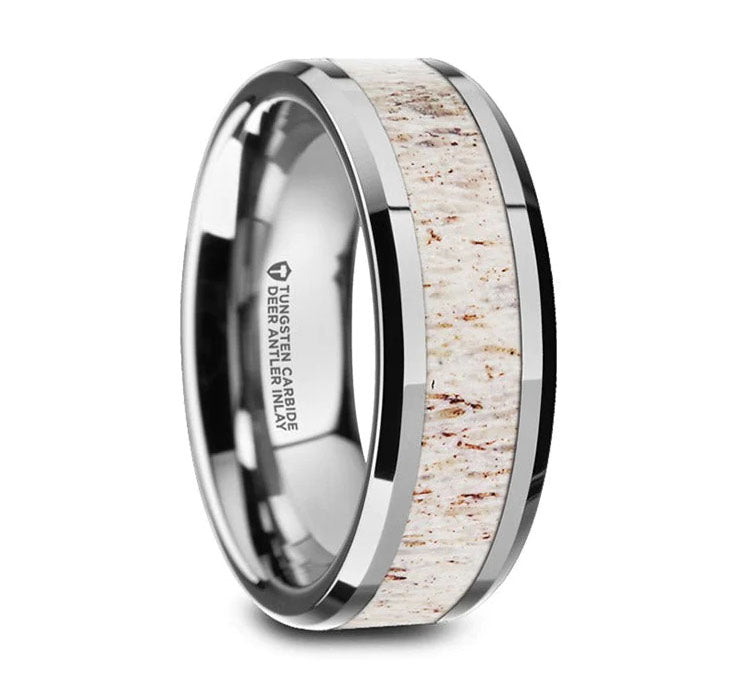 deer antler wedding ring